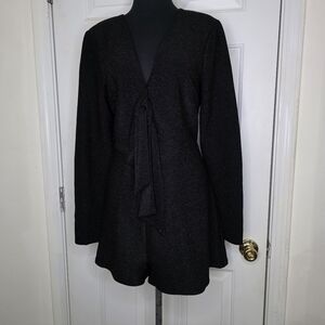 Material Girl Black Top with Pink Logo Detail